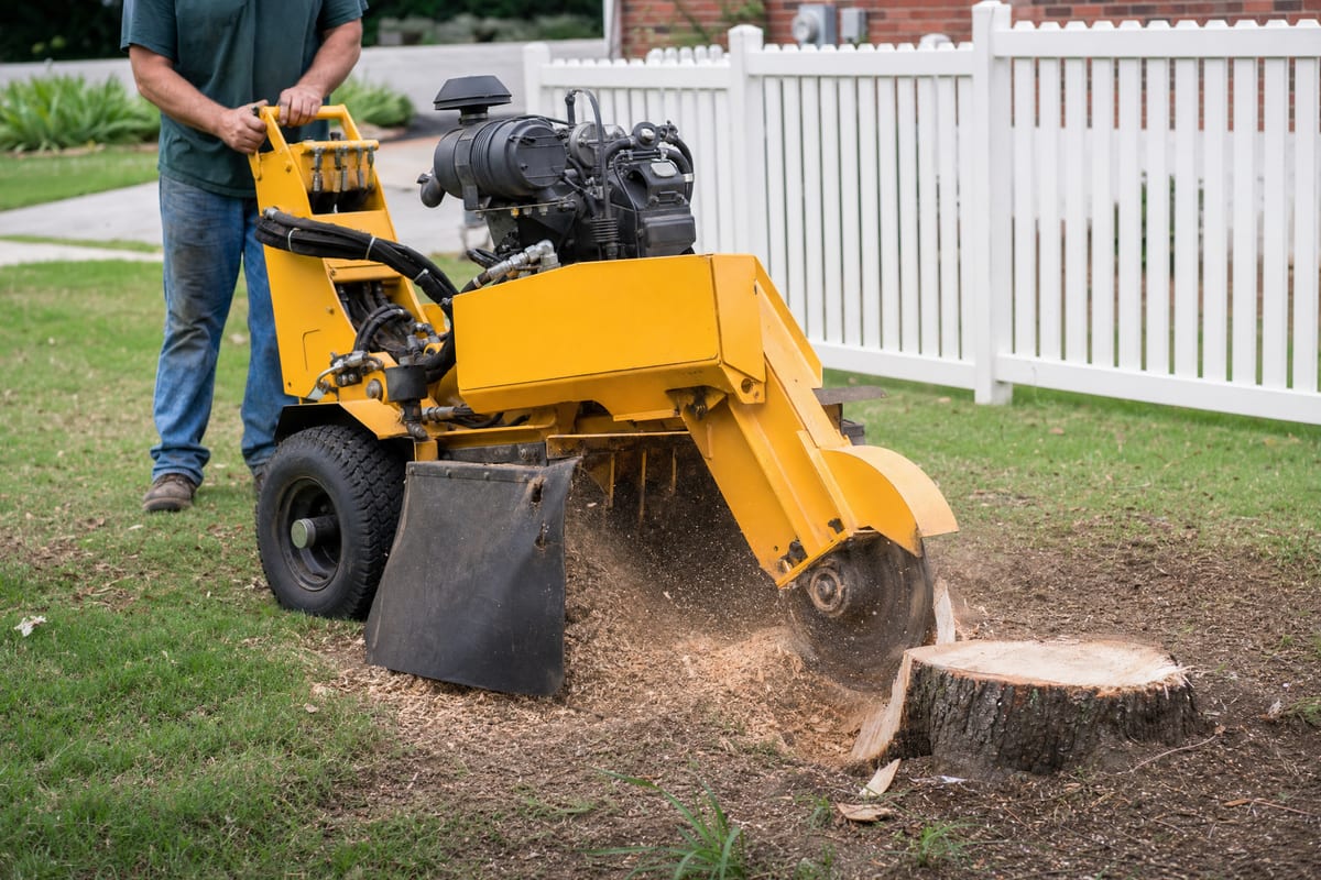 Stump Grinding work
